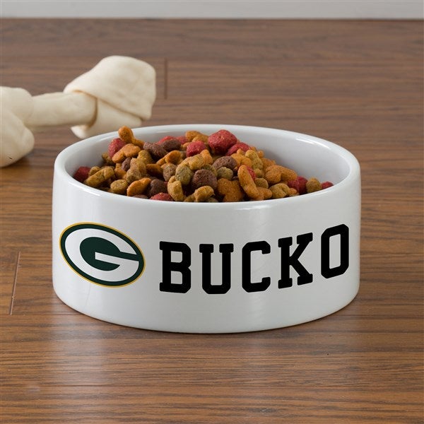NFL Green Bay Packers Personalized Dog Bowl Large