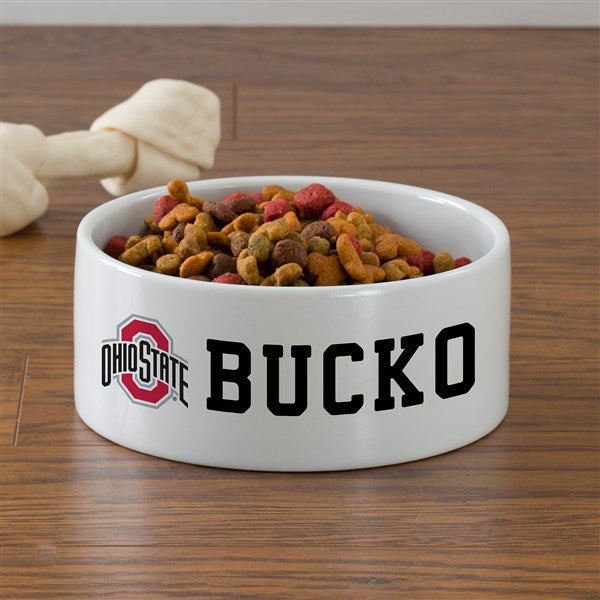 NCAA Ohio State Buckeyes Personalized Dog Bowls - 39742