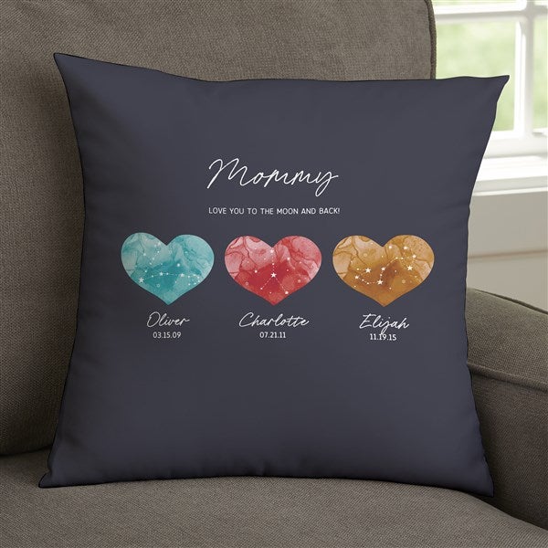 Birthstone Constellations Personalized Throw Pillows  - 39760