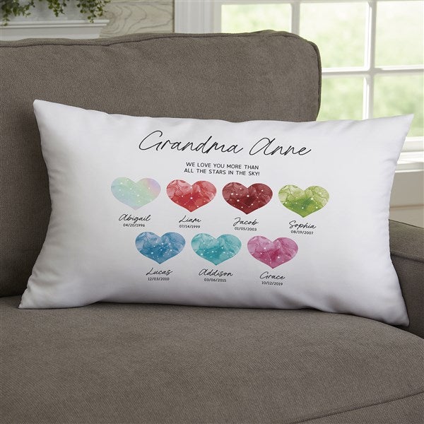 Birthstone Constellations Personalized Throw Pillows  - 39760