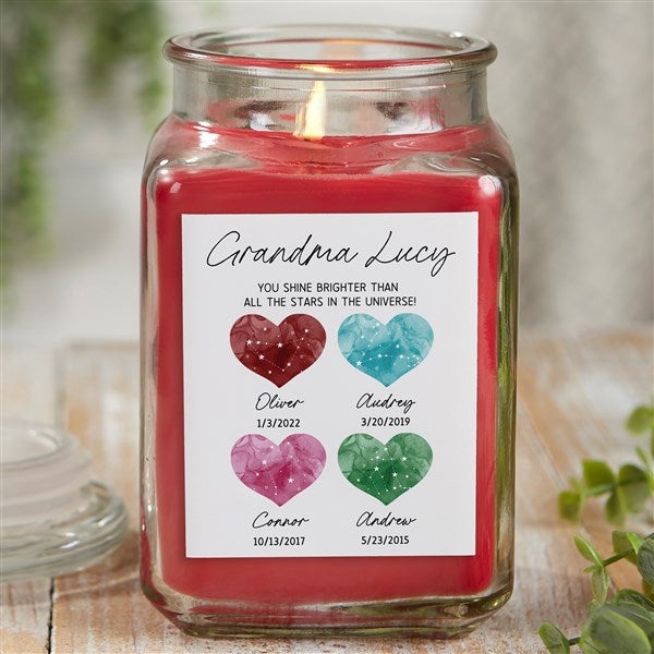 Birthstone Constellations Personalized Glass Candles  - 39761