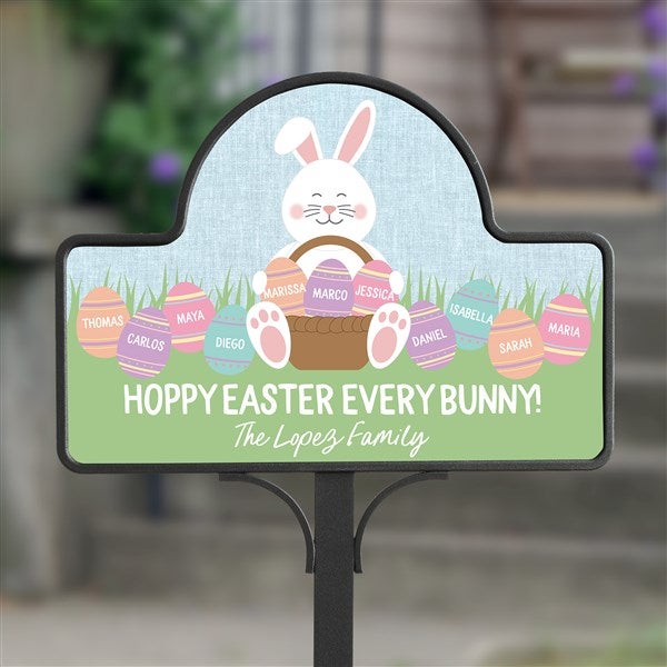 Easter Bunny Love Personalized Magnetic Garden Sign  - 39834