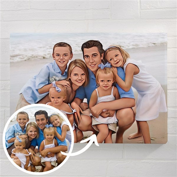 Cartoon Yourself Personalized Photo Canvas  - 39873