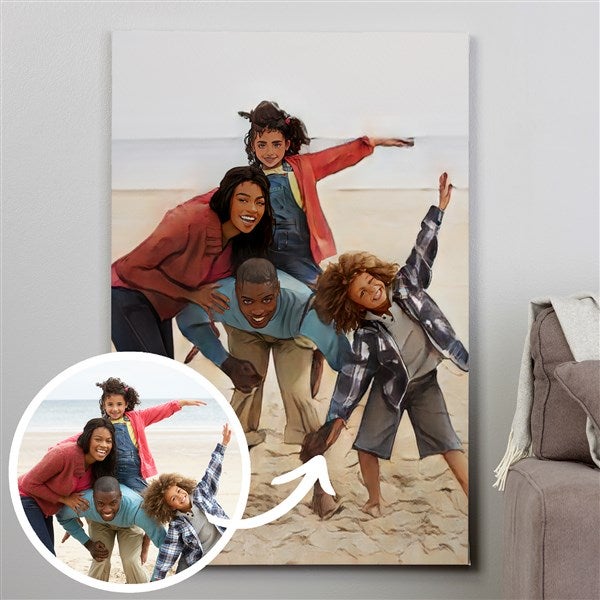 Cartoon Yourself Personalized Photo Canvas  - 39873