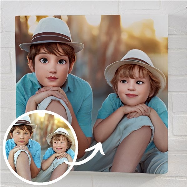 Cartoon Yourself Personalized Photo Canvas  - 39873