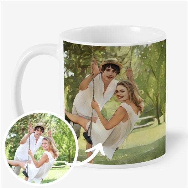 Cartoon Yourself Personalized Photo Coffee Mug  - 39877
