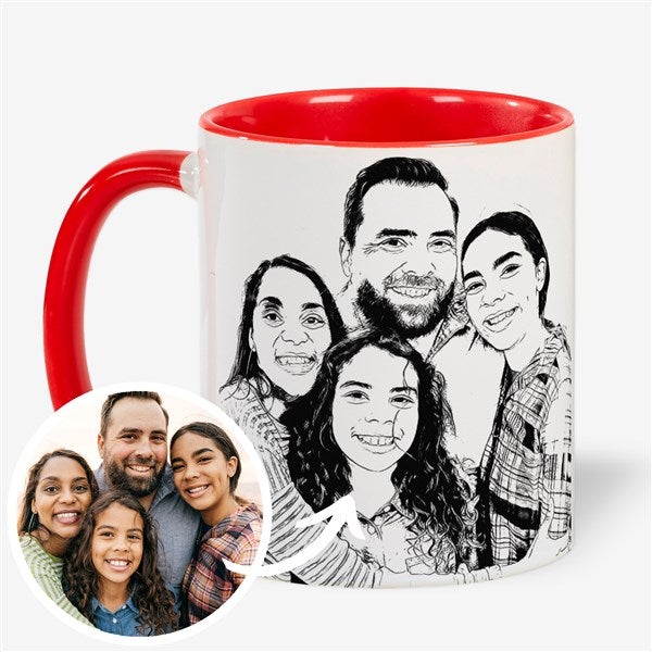 Cartoon Yourself Personalized Photo Coffee Mug  - 39877