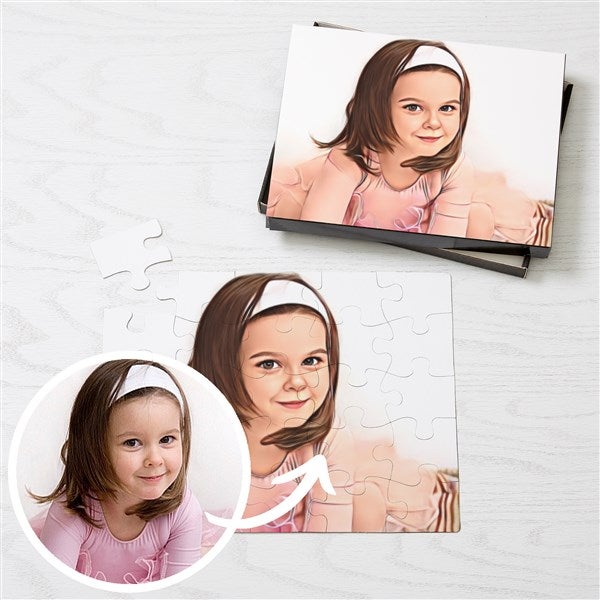 Cartoon Yourself Personalized Photo Puzzle  - 39883