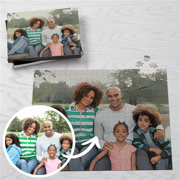 Cartoon Yourself Personalized Photo Puzzle  - 39883