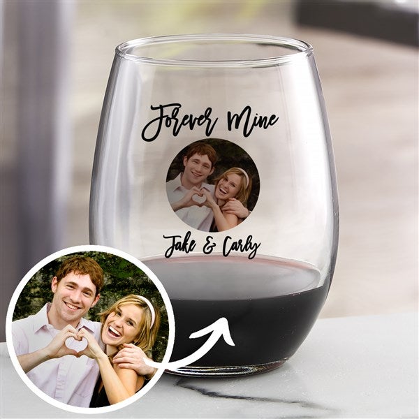 Cartoon Yourself Photo Message Wine Glass Collection  - 39885