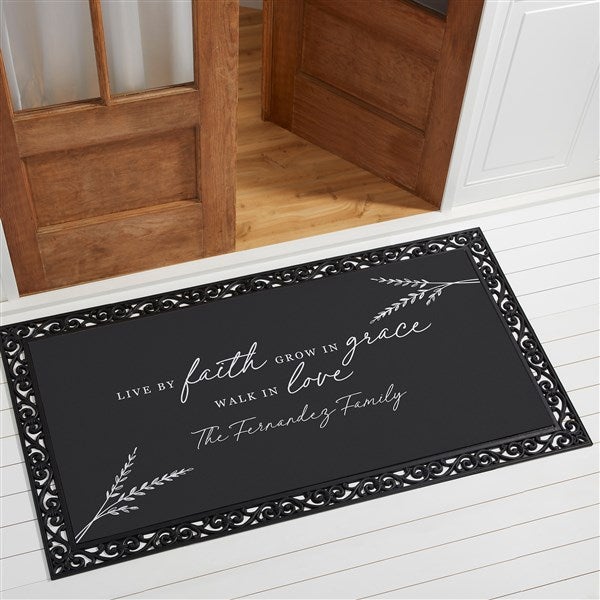 Live By Faith Personalized Doormats  - 39918