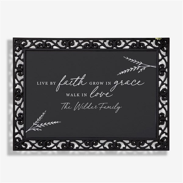 Live By Faith Personalized Doormats  - 39918