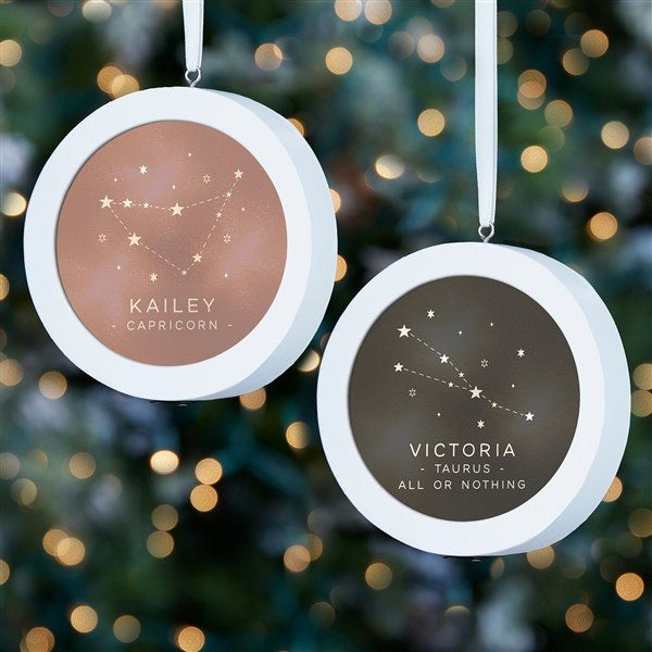 Zodiac Constellations Personalized LED Light Ornament  - 39960