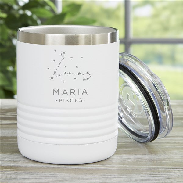 Zodiac Constellations Personalized 10 oz. Vacuum Insulated Stainless Steel Tumblers - 39968