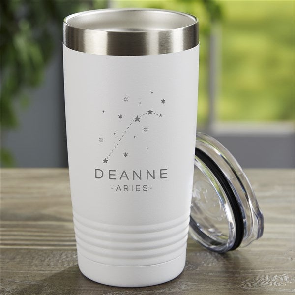 Zodiac Constellations Personalized 20 oz. Vacuum Insulated Stainless Steel Tumblers  - 39969