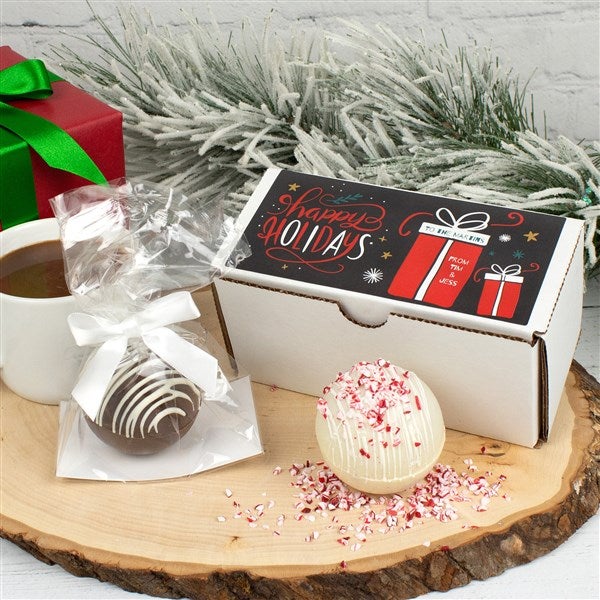 Personalized 2 ct. Hot Cocoa Bomb Box  - 39993D