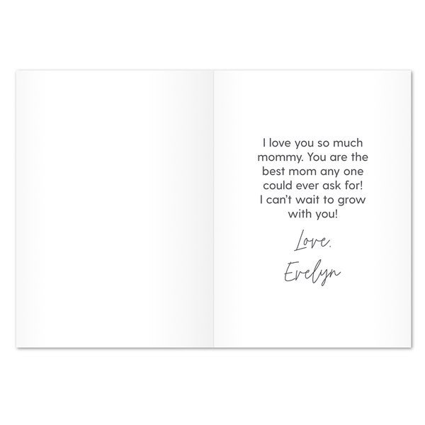 First Mother's Day Love Personalized Greeting Card