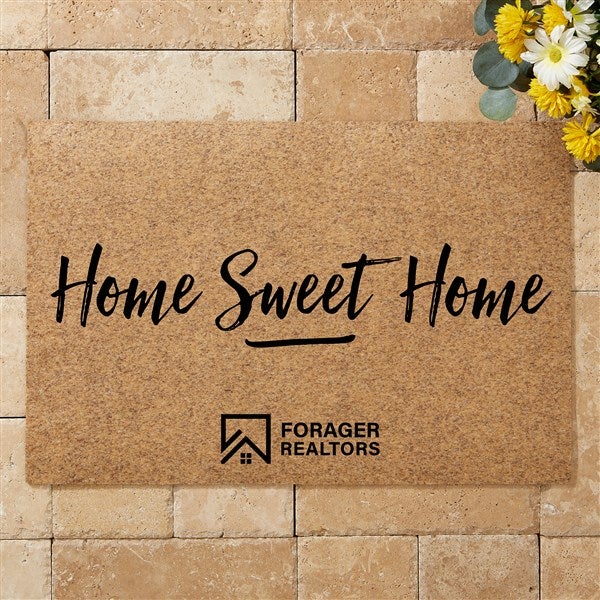 Personalized Logo Faux Coir Doormat - 40022