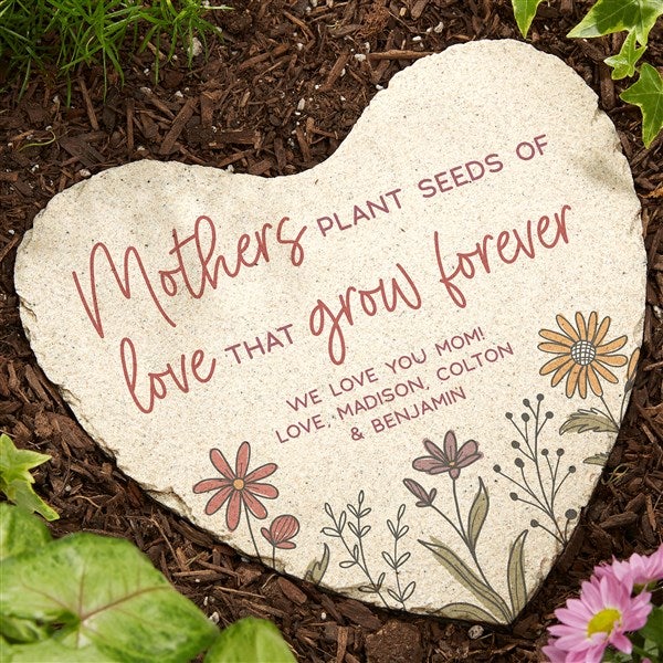 Love Blooms Here Personalized Garden Stone  - 40025