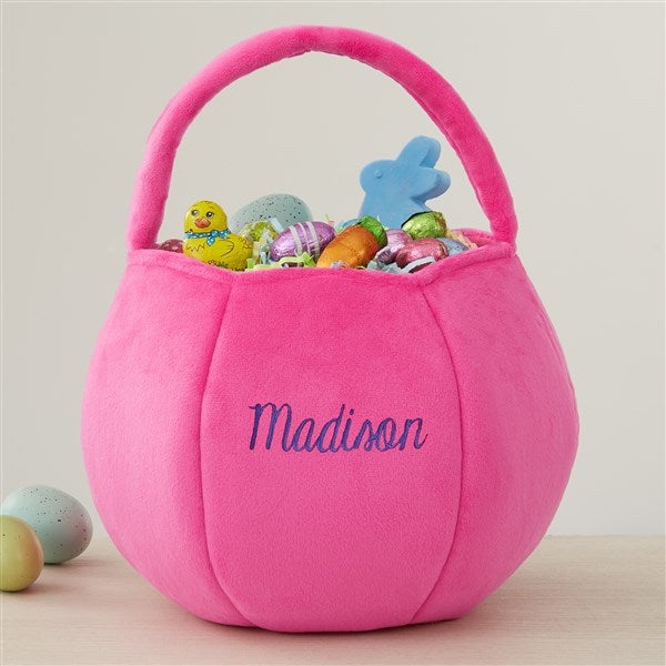 Embroidered Plush Easter Treat Bag  - 40033