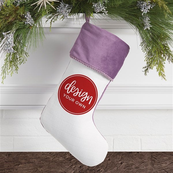 Design Your Own Personalized Purple Christmas Stocking  - 40090