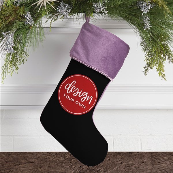 Design Your Own Personalized Purple Christmas Stocking  - 40090