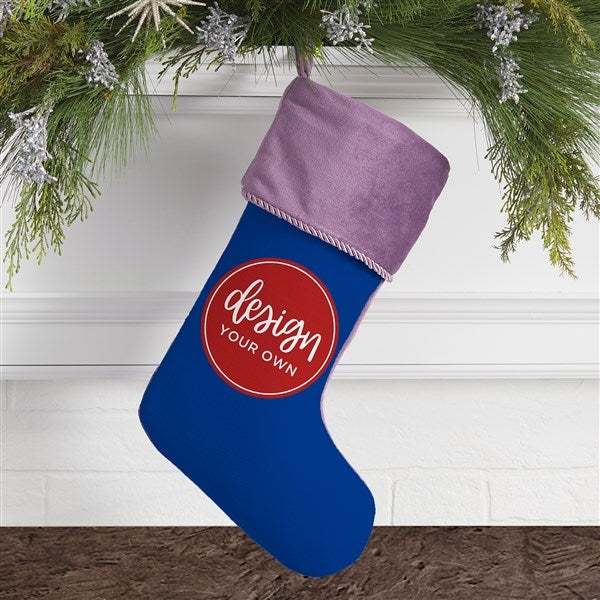 Design Your Own Personalized Purple Christmas Stocking  - 40090