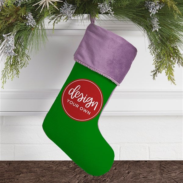 Design Your Own Personalized Purple Christmas Stocking  - 40090