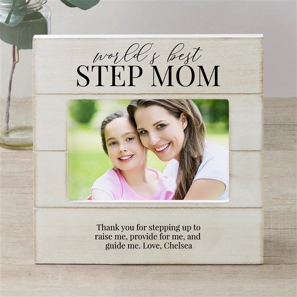 Bonus Mom Personalized Shiplap Picture Frame  - 40116