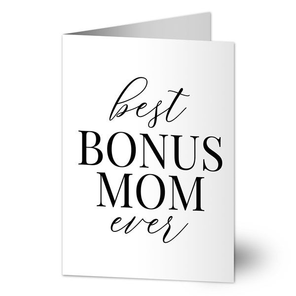 Bonus Mom Personalized Mother's Day Greeting Card  - 40117