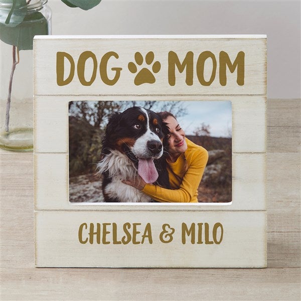 Dog Mom Personalized Shiplap Frame - 40171