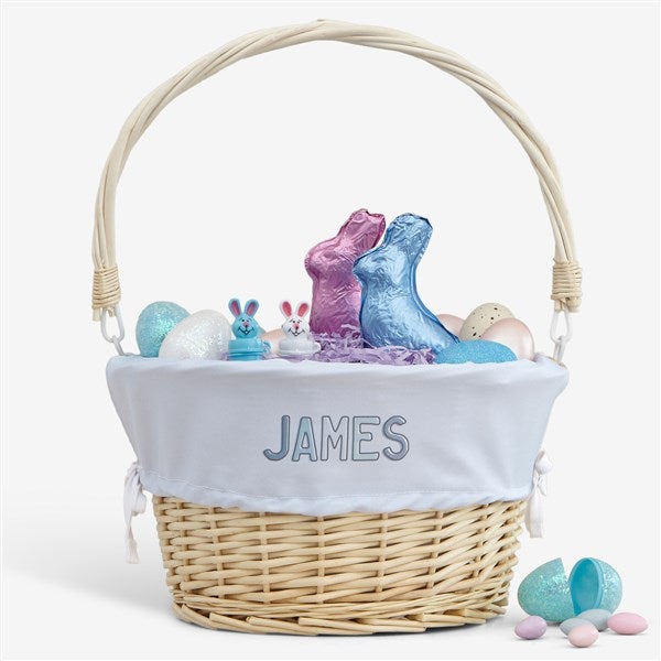 Ombre Name Personalized Easter Basket with Folding Handle  - 40194
