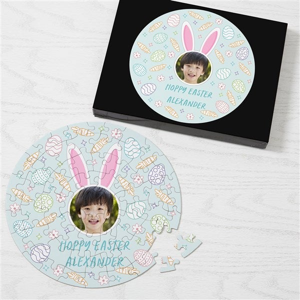Hoppy Easter Personalized Photo Puzzle  - 40196
