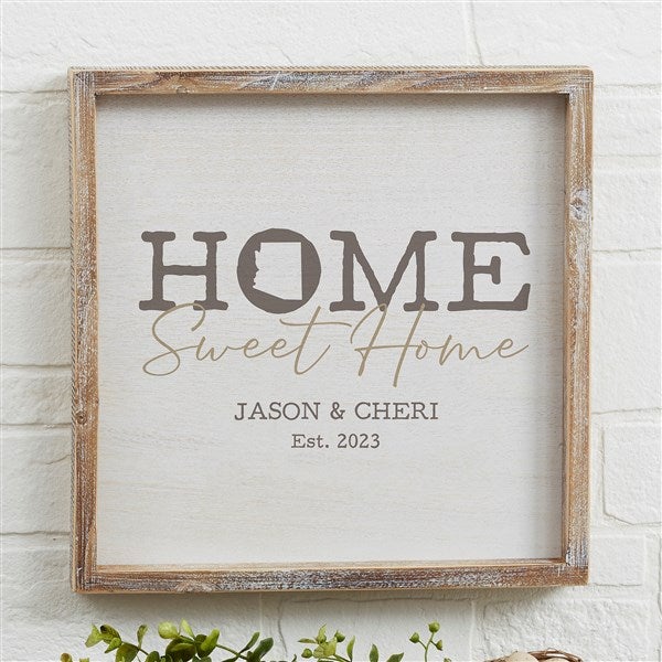 Home Sweet Home Personalized State Barnwood Wall Art  - 40219