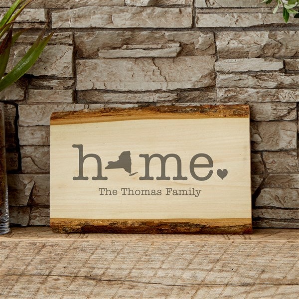 Home State Personalized Basswood Planks  - 40222