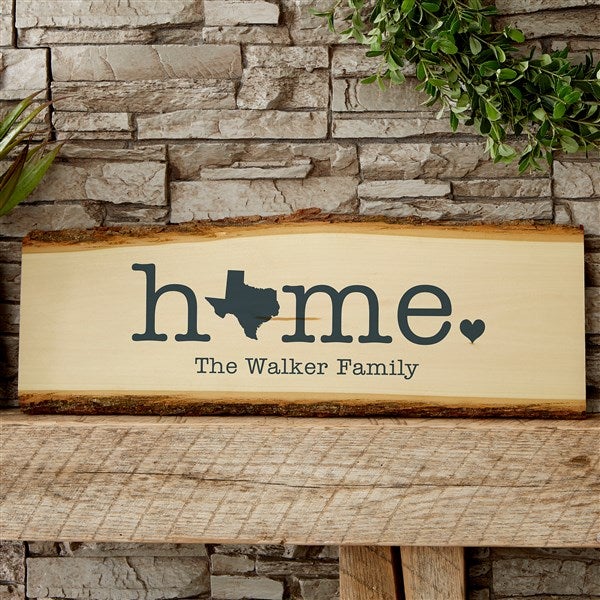 Home State Personalized Basswood Planks  - 40222