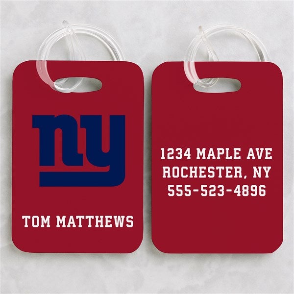 NFL New York Giants Personalized Luggage Tag 2 Pc Set - 40228