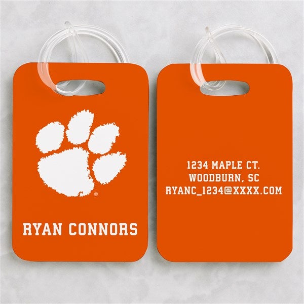 NCAA Clemson Tigers Personalized Luggage Tag 2 Pc Set - 40244
