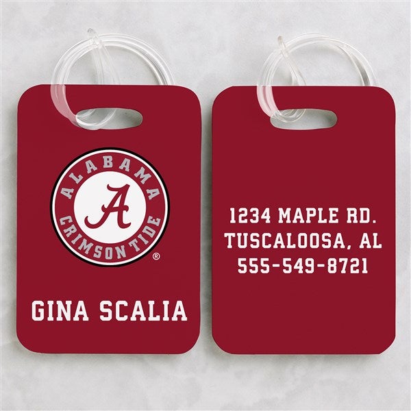 NCAA Alabama Crimson Tide Personalized Luggage Tag 2 Pc Set - 40246