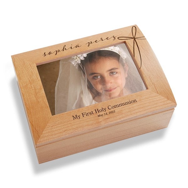Holy Name Personalized First Communion Keepsake Box  - 40276