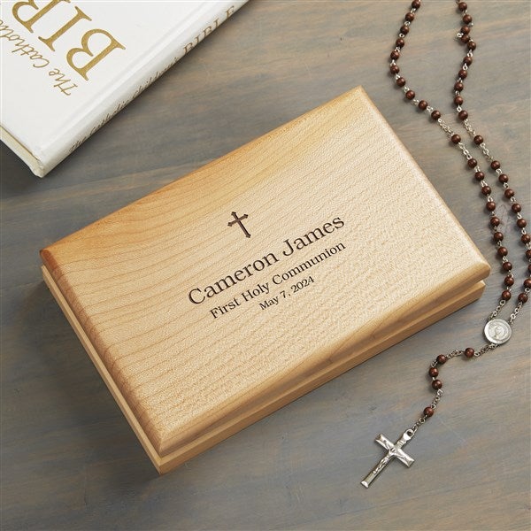 Communion Cross Personalized Valet Box  - 40293