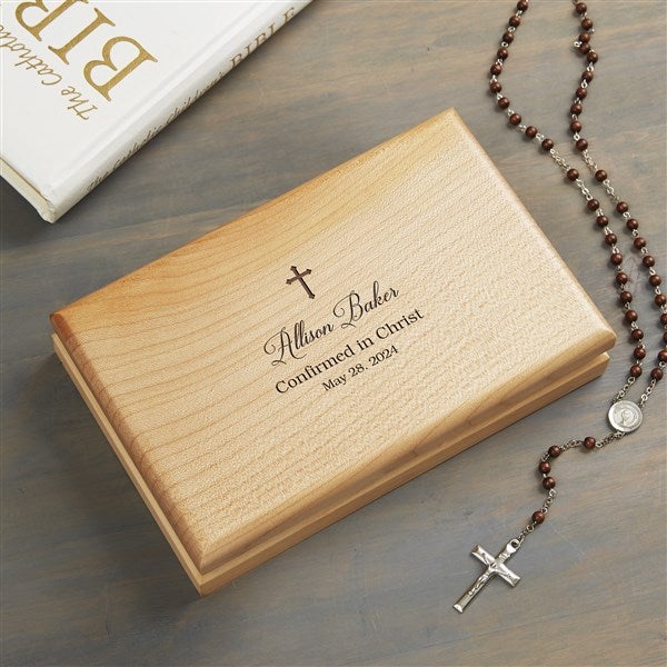 Confirmation Cross Personalized Valet Box  - 40294