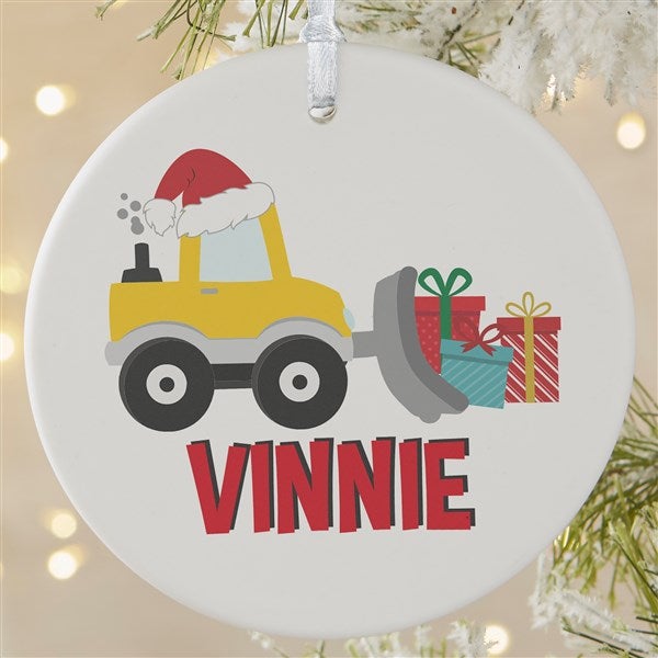 Construction & Monster Truck Personalized Ornament  - 40311