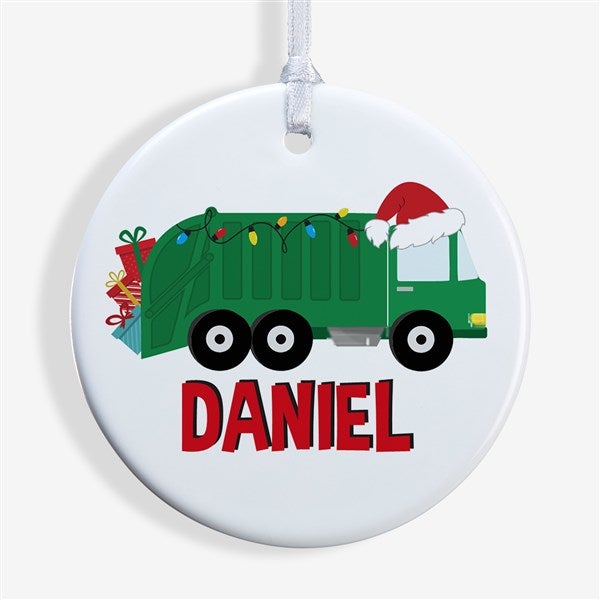 Construction & Monster Truck Personalized Ornament  - 40311
