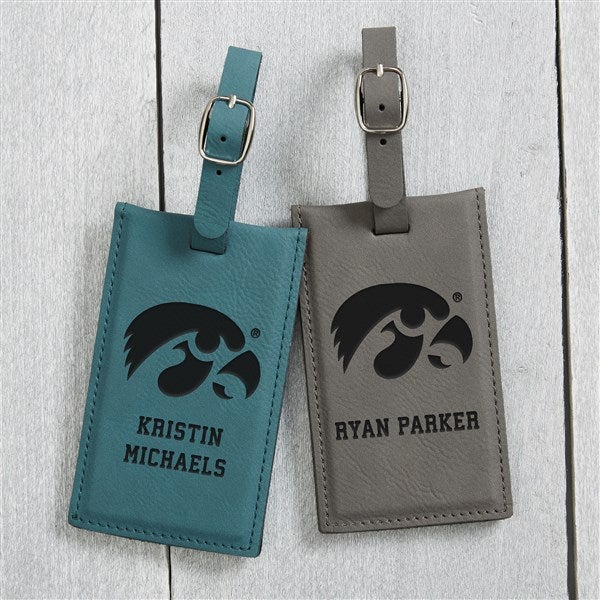 NCAA Iowa Hawkeyes Personalized Leatherette Luggage Tag - 40312