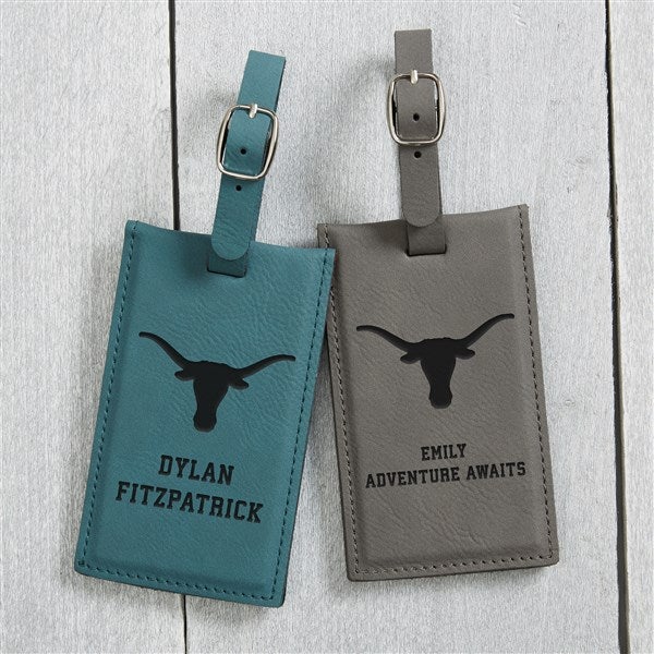 NCAA Texas Longhorns Personalized Leatherette Luggage Tag - 40323