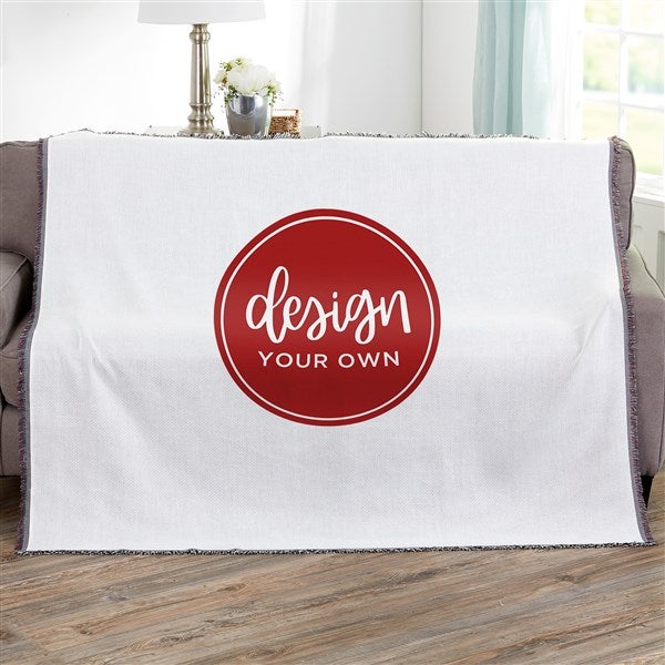 Design Your Own Personalized Woven Throw - 40366