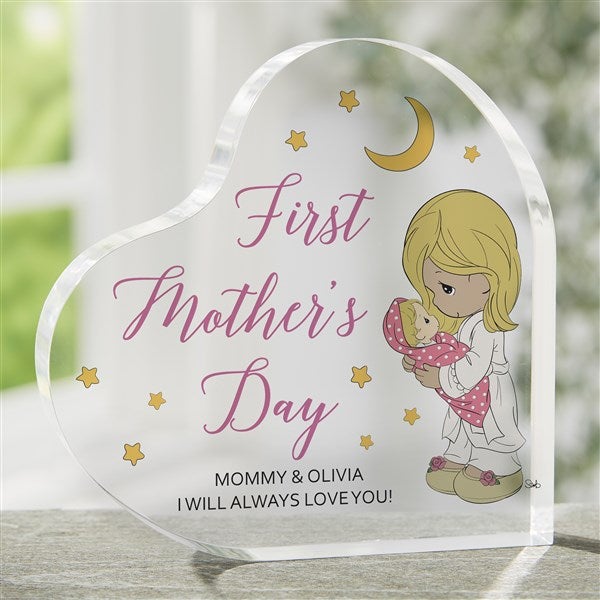 Personalized Acrylic Heart - Precious Moments® First Mother's Day - 40375