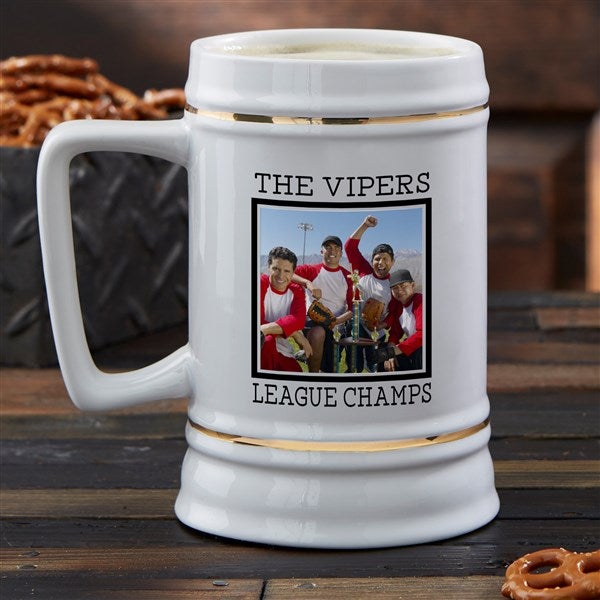 Personalized Beer Stein - Photo Message - 40379