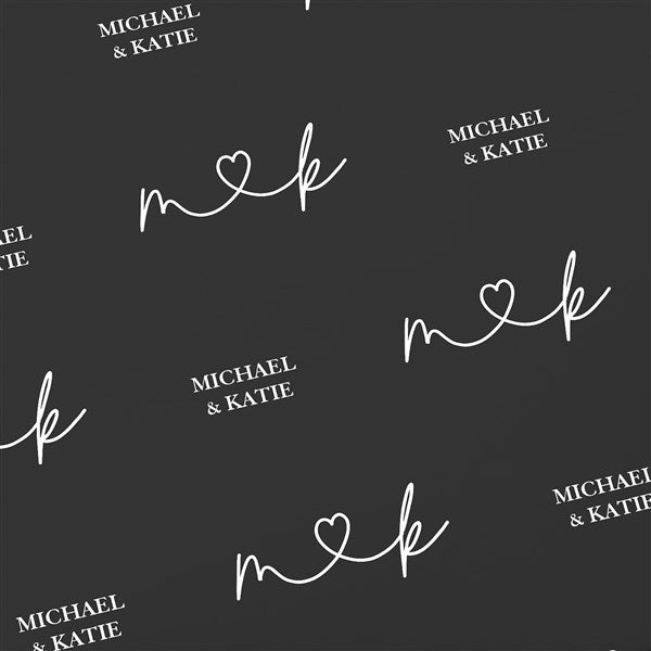 Drawn Together By Love Personalized Wrapping Paper Roll 18ft Roll